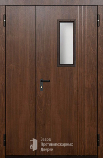 Фото двери «Полуторная МДФ со стеклом» в Пущино