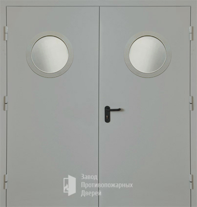 Фото двери «Двупольная с круглым стеклом EI-30» в Пущино