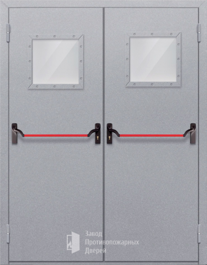 Фото двери «Двупольная со стеклопакетом (антипаника)» в Пущино