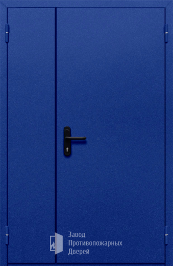 Фото двери «Полуторная глухая (синяя)» в Пущино