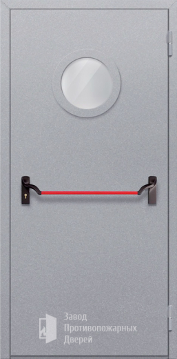 Фото двери «Однопольная с круглым стеклом (антипаника)» в Пущино