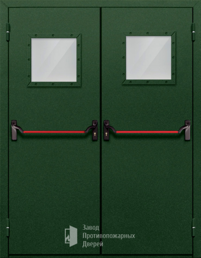 Фото двери «Двупольная со стеклом и антипаникой №59» в Пущино