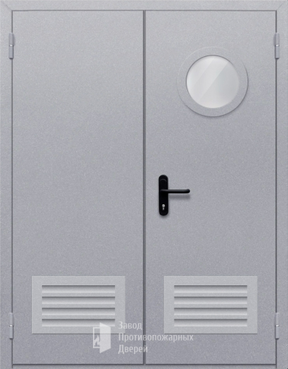 Фото двери «Двупольная с круглым стеклом» в Пущино