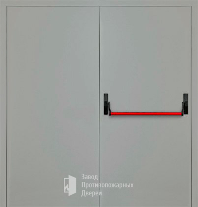 Фото двери «Двупольная глухая с антипаникой (2 створки) EI-30» в Пущино