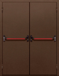 Фото двери «Двупольная глухая с антипаникой №18» в Пущино
