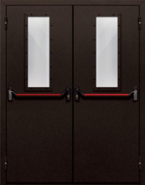 Фото двери «Двупольная со стеклом и антипаникой №610» в Пущино