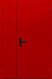 Фото двери «Полуторная глухая (красная)» в Пущино