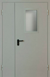 Фото двери «Полуторная со стеклом EI-30» в Пущино