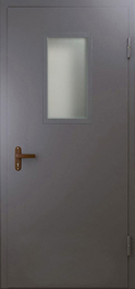 Фото двери «Техническая дверь №4 однопольная со стеклопакетом» в Пущино