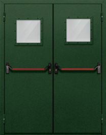 Фото двери «Двупольная со стеклом и антипаникой №59» в Пущино